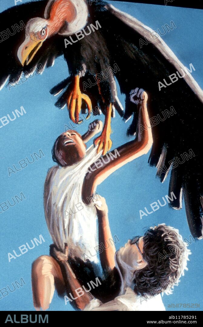 10 year old Marlon Lowe was lifted by a huge bird while playing in his backyard in Lawndale, Illinois, in 1977. His mother rescued him. ©TopFoto / Fortean.