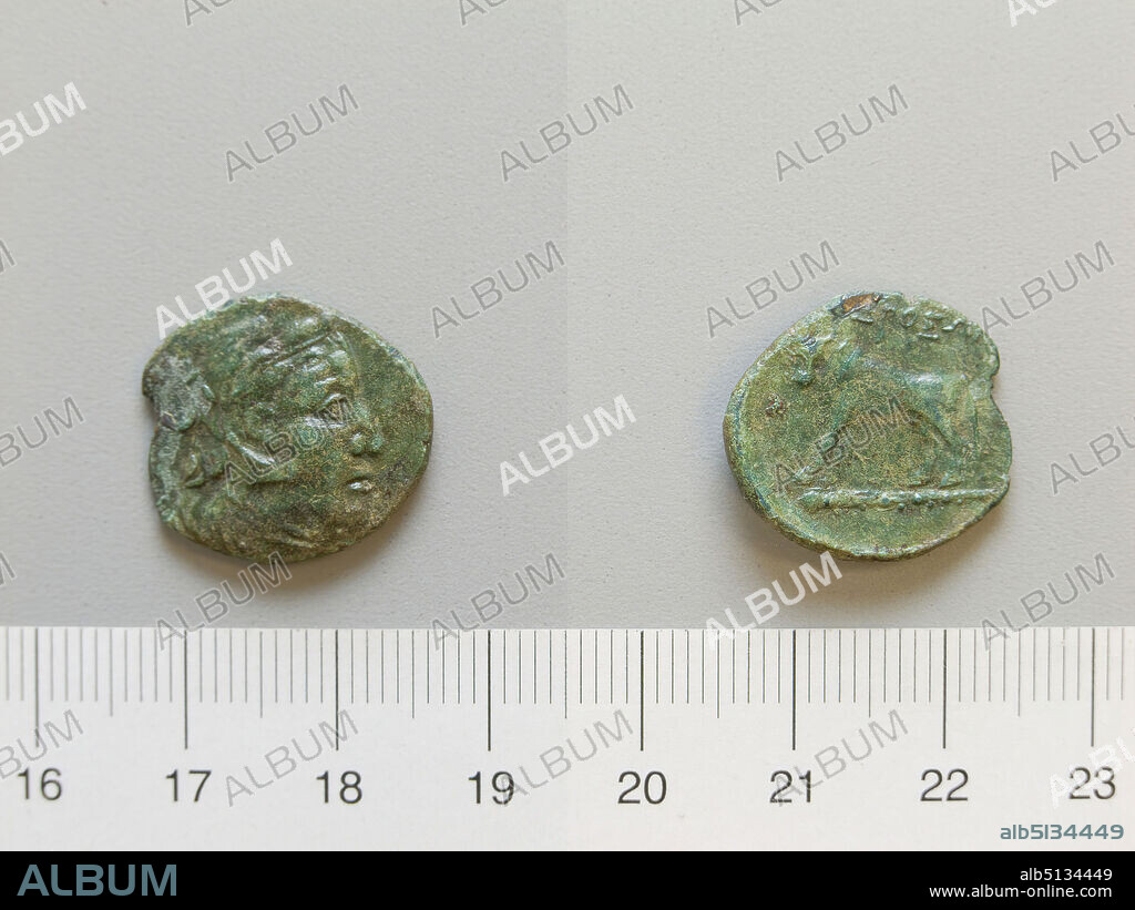 Mint: Odrysae, Thrace, Coin from Odrysae, 299200 B.C., Copper, 3.83 g, 12:00, 19.40 mm, Made in Odrysae, Thrace, Greek, 3rd century B.C., Numismatics.