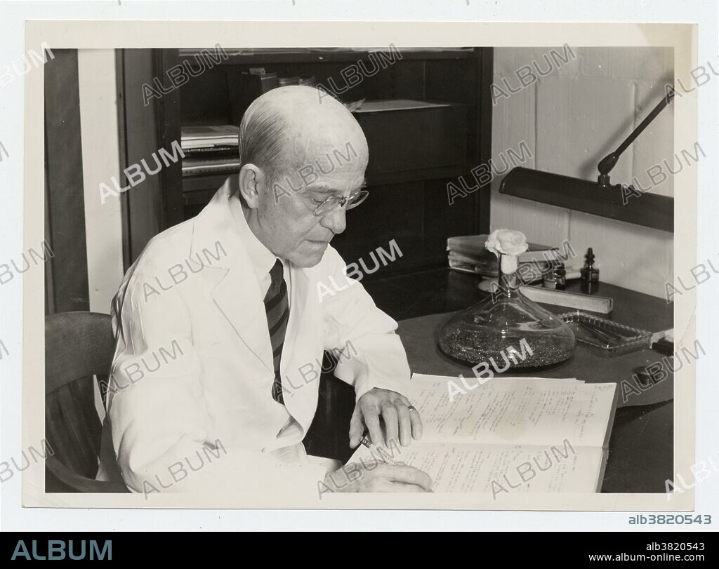 Oswald Theodore Avery Jr. (October 21, 1877 - February 20, 1955) was a Canadian-American physician and medical researcher. The major part of his career was spent at the Rockefeller University Hospital in New York City. Avery was one of the first molecular biologists and a pioneer in immunochemistry, but he is best known for the experiment (published in 1944 with his co-workers Colin MacLeod and Maclyn McCarty) that isolated DNA as the material of which genes and chromosomes are made. The Nobel laureate Arne Tiselius said that Avery was the most deserving scientist to not receive the Nobel Prize for his work, though he was nominated for the award throughout the 1930s, 1940s, and 1950s. Nobel laureate Joshua Lederberg stated that Avery and his laboratory provided "the historical platform of modern DNA research" and "betokened the molecular revolution in genetics and biomedical science generally". He died in 1955 at the age of 77.