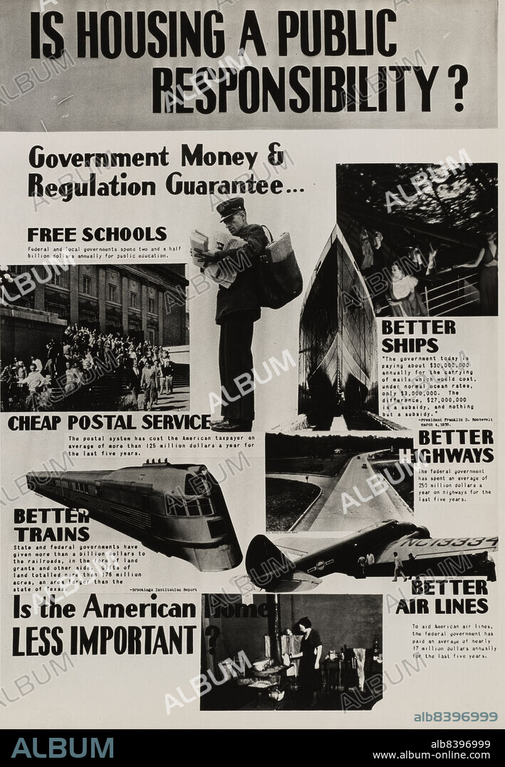 ARTHUR ROTHSTEIN. Poster by Record Section, Suburban Resettlement Administration,  1935-12.