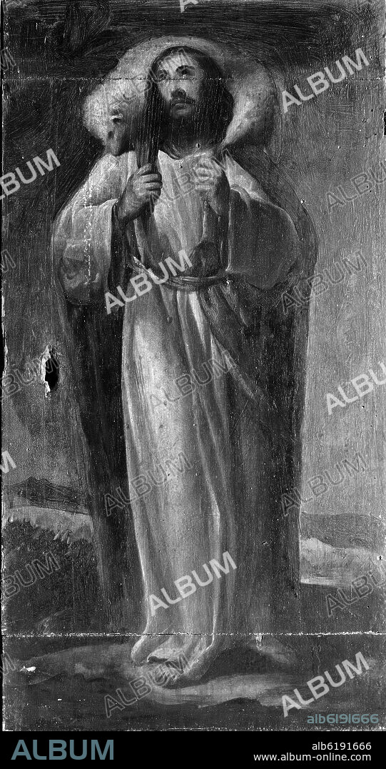 EL BUEN PASTOR - SIGLO XVII - FOTOGRAFIA EN BLANCO Y NEGRO - AÑOS 60.
