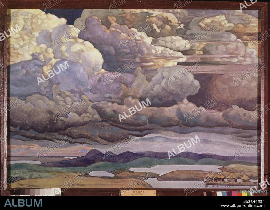 NICHOLAS ROERICH. Battle in the Heavens.