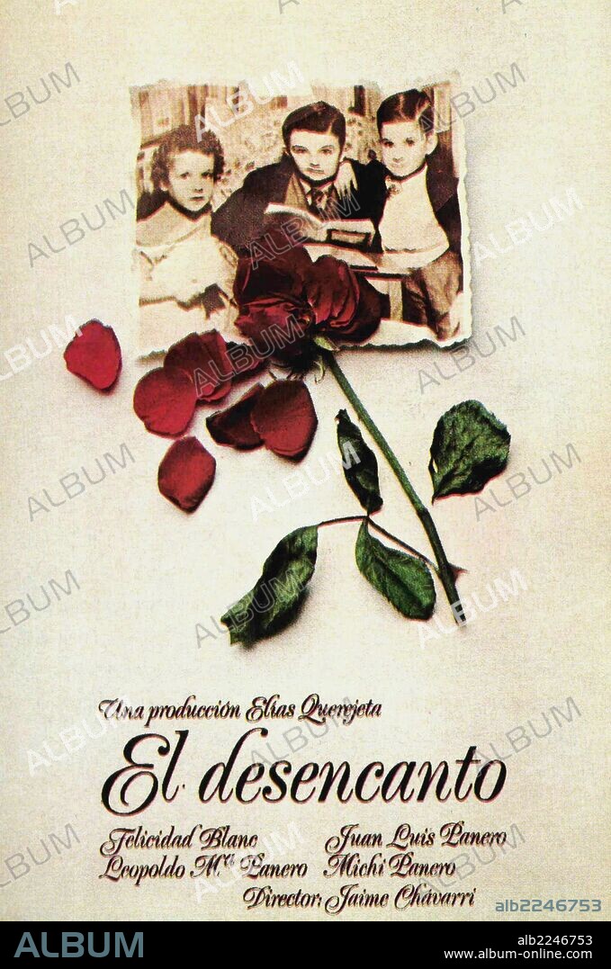 Poster de EL DESENCANTO, 1976, dirigida por JAIME CHAVARRI. Copyright ELIAS QUEREJETA, P.C.