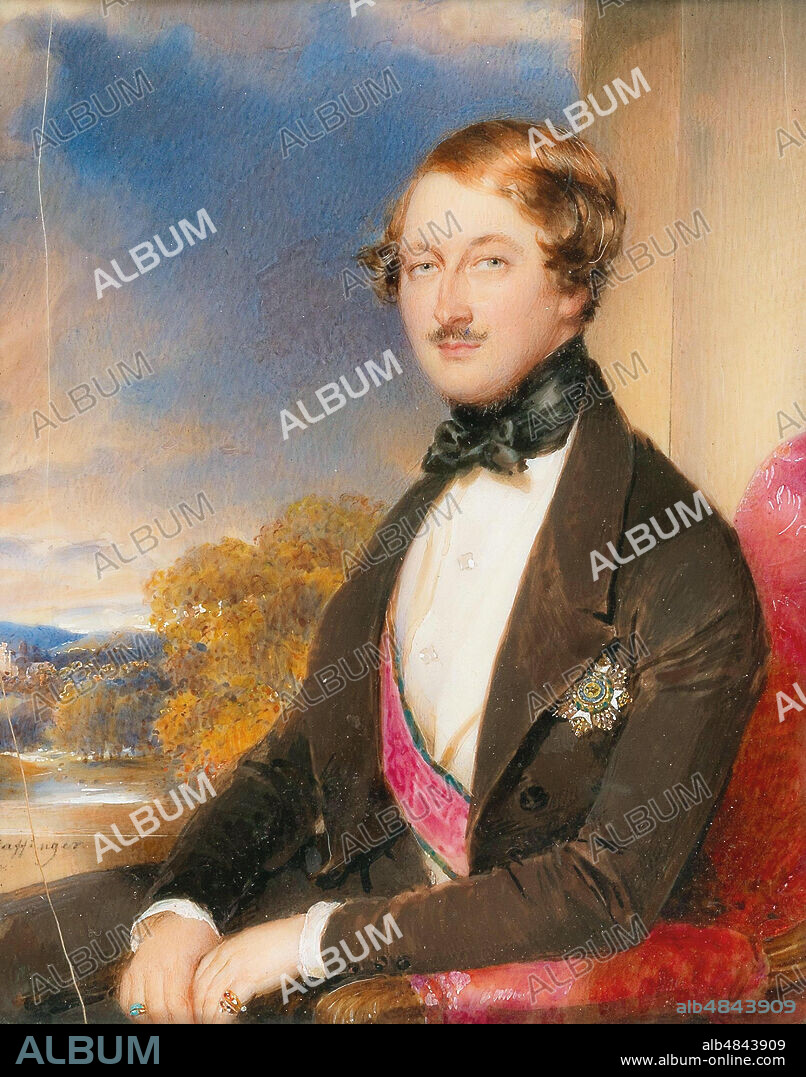 MORITZ MICHAEL DAFFINGER. Portrait of Count Anton Karl Palffy von Erdöd (1793-1879).