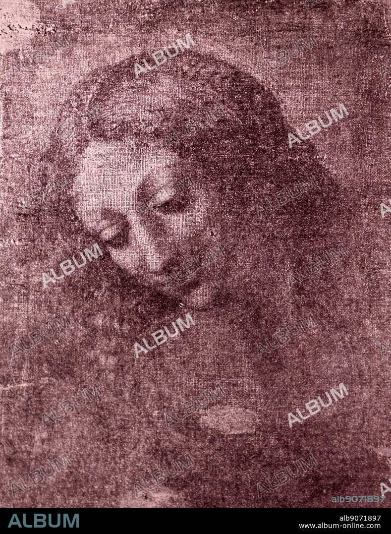 Study for the Head of Leda, 1510-13 by Leonardo da Vinci (April 1452 - May 1519), an Italian polymath of the Renaissance.