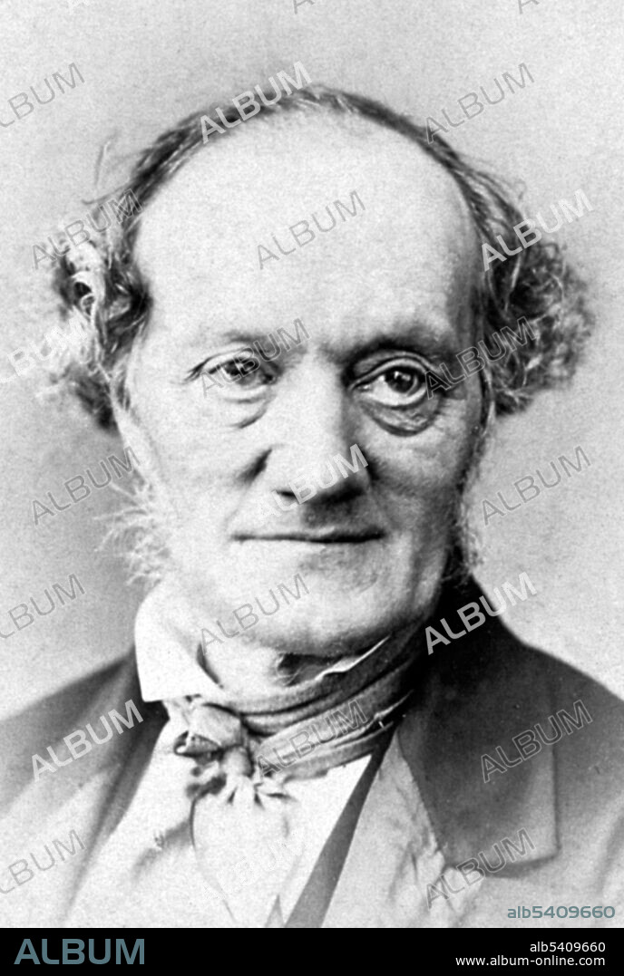 Richard Owen (July 20, 1804 - December 18, 1892) was an English biologist, comparative anatomist and paleontologist. He produced a vast array of scientific work, but is probably best remembered today for coining the word Dinosauria. He campaigned for the natural specimens in the British Museum to be given a new home. This resulted in the establishment of the now world-famous Natural History Museum in London.  Elliott & Fry, undated.