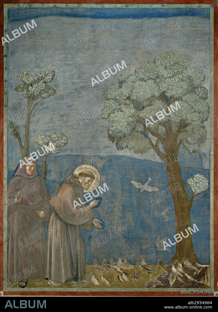 GIOTTO DI BONDONE. Saint Francis of Assisi preaching to the birds.
