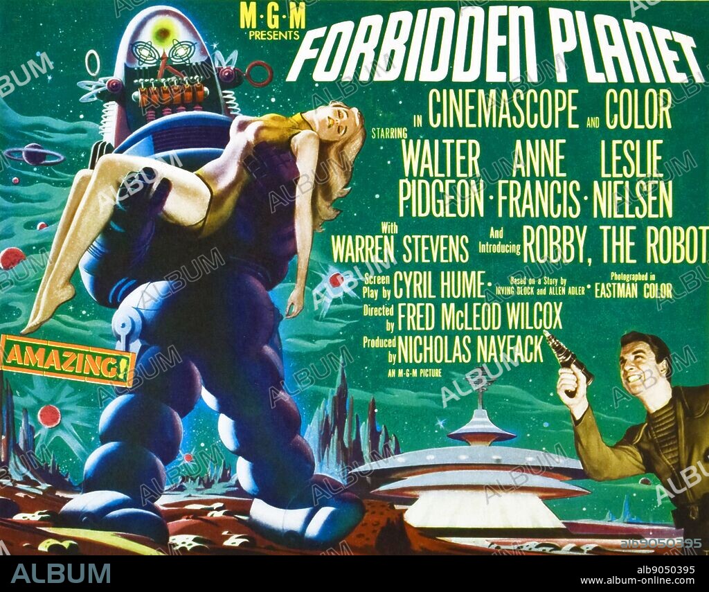 Forbidden Planet is a 1956 science fiction film directed by Fred M. Wilcox and starring Walter Pidgeon, Anne Francis, and Leslie Nielsen. Forbidden Planet is the first science fiction film in which humans are depicted traveling in a starship of their own creation. It was also the very first science fiction film set entirely on another world in interstellar space, far away from the planet Earth.