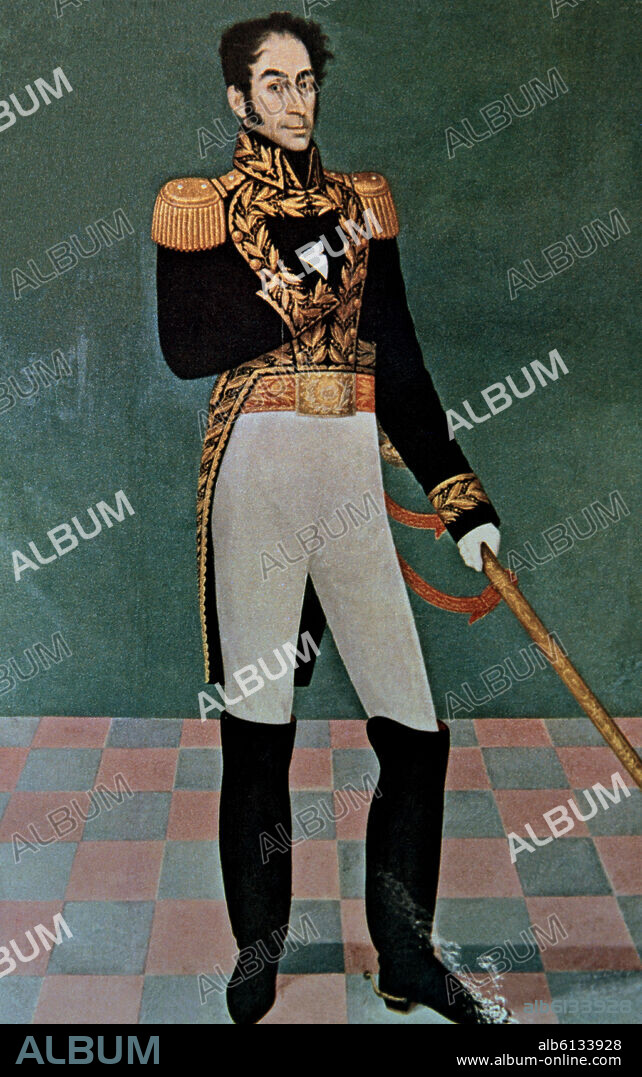 JOSÉ GIL DE CASTRO. SIMON BOLIVAR 1783-1830 - POLITICO Y MILITAR VENEZOLANO - LIBERTADOR DE SUDAMERICA.
