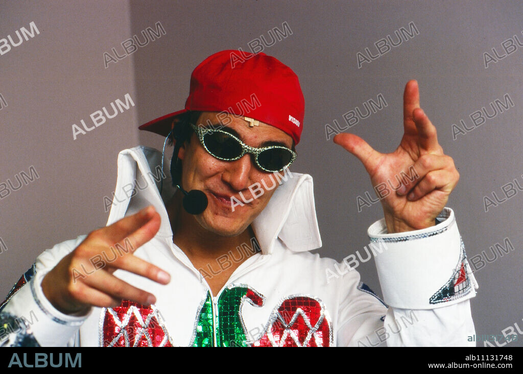 Matze Knop as radio character "Richie" in Cologne, Germany 1997. (original german headline: Matze Knop).