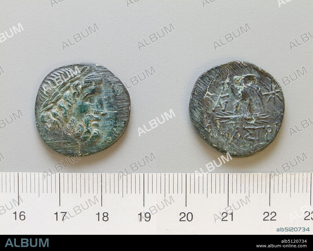 Ruler: Mithridates VI, King of Pontus, Pontian, ca. 13263 B.C., ruled 12063 B.C.Mint: Amastris, Coin of Mithridates VI, King of Pontus from Amastris, 12063 B.C., Copper, 7.31 g, 12:00, 23.5 mm, Made in Amastris, Greek, 2nd1st century B.C., Numismatics.