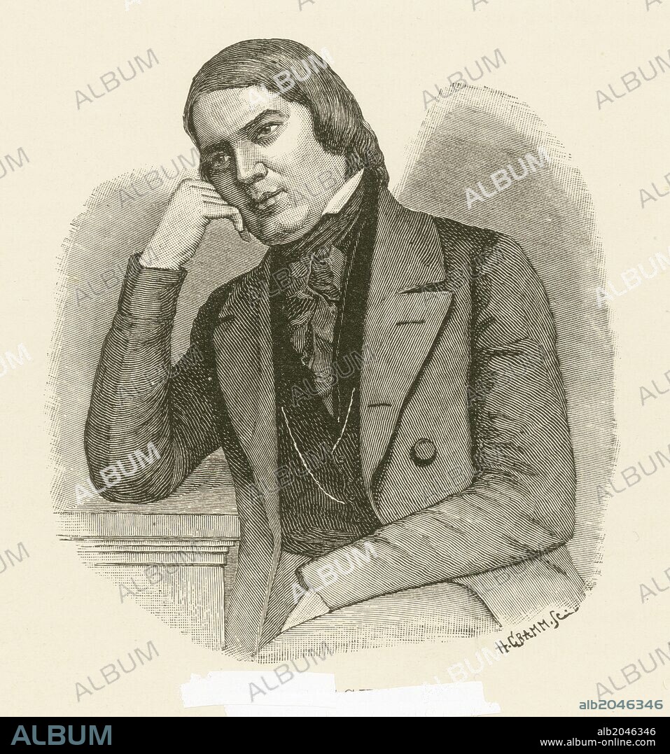 Robert Schumann - engraving Robert Schumann, sometimes known as Robert Alexander Schumann (8 June 1810 - 29 July 1856) was a German composer, aesthete and influential music critic, He is regarded as one of the greatest and most representative composers of the Romantic era.