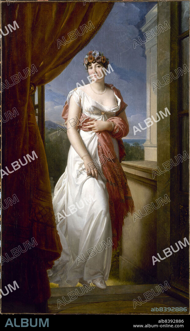 FRANÇOIS PASCAL SIMON. Portrait de Theresia Cabarrus (1773-1835), épouse Tallien, puis princesse de Caraman-Chimay, c1805.