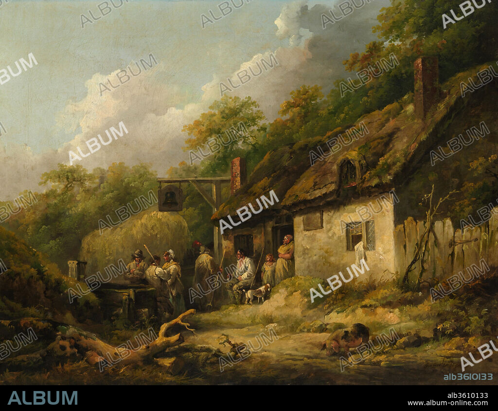The Bell Inn. Artist: George Morland (British, London 1763-1804 London). Dimensions: 20 1/2 x 26 1/4 in. (52.1 x 66.7 cm). Date: late 1780s.