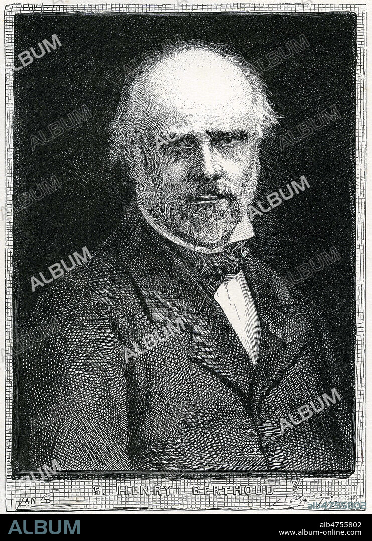 Henry BERTHOUD (1804-1891). Portrait de 1865 par Yan'DARGENT (1824-1889) pour L'homme depuis cinq mille ans. Credit : Coll. Jonas/KHARBINE-TAPABOR.