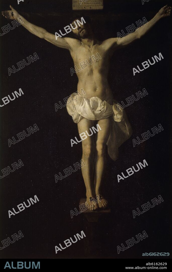 FRANCISCO DE ZURBARAN. CRISTO DE LA EXPIRACION - 1634 - O/L 255x193 - BARROCO ESPAÑOL.