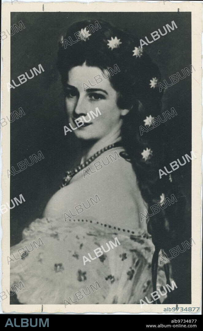 1864. Empress Elizabeth of Austria "Sissi".