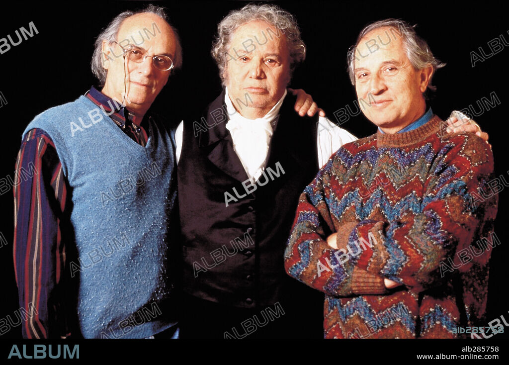 CARLOS SAURA, FRANCISCO RABAL and VITTORIO STORARO in GOYA IN BORDEAUX, 1999 (GOYA EN BURDEOS), directed by CARLOS SAURA. Copyright LOLA FILMS/TVE/RAI/VIA DIGITAL.