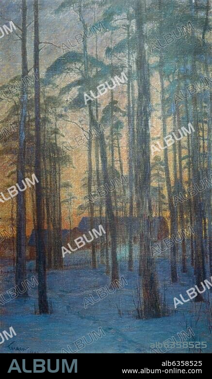 PRINCE DE SUEDE EUGENE. Eugen, Prince of Sweden 1865-1947. "Där skogen glesnar" (Clearing in the Forest), 1892. Oil on canvas on card, 76 × 46cm. Stockholm, Prins Eugens Waldemarsudde.