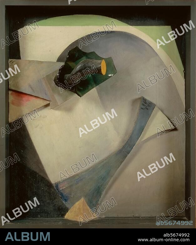 KURT SCHWITTERS. Schwitters, Kurt, 1887-1948, deutscher Künstler. - "Glasblume", 1940. - Assemblage, 77,5 × 67,5 25,5 cm. Köln, Museum Ludwig.
