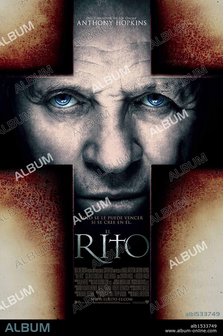 Poster de EL RITO, 2011 (THE RITE), dirigida por MIKAEL HAFSTROM. Copyright NEW LINE CINEMA.