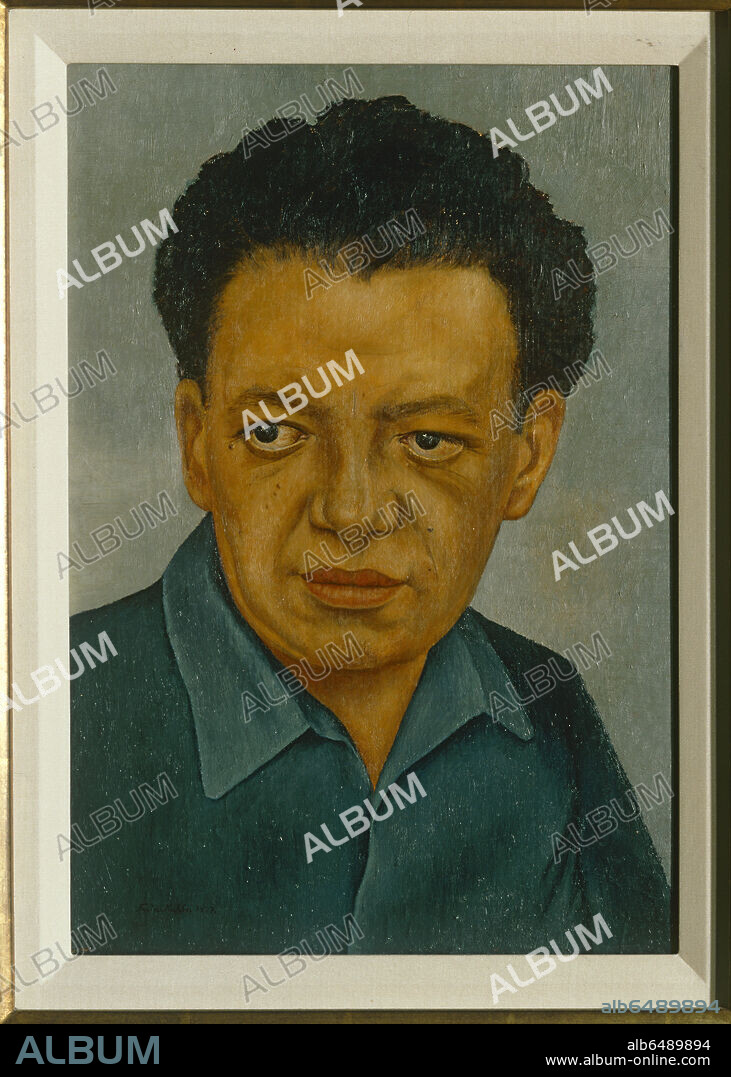 FRIDA KAHLO. Portrait of Diego Rivera, 1937. 
 
The Jacques and Natasha Gelman Collection of the 20th Century Mexican Art and The Vergel Foundation.