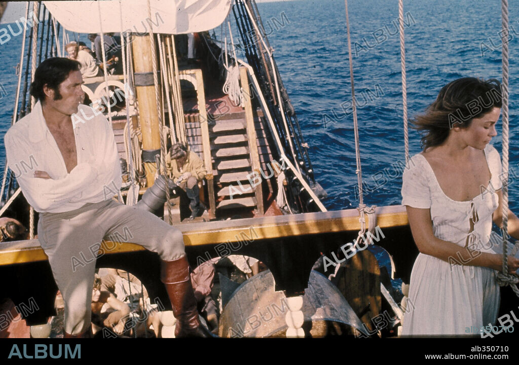 GENEVIEVE BUJOLD et ROBERT SHAW dans SWASHBUCKLER, 1976, réalisé par JAMES GOLDSTONE. Copyright UNIVERSAL PICTURES.