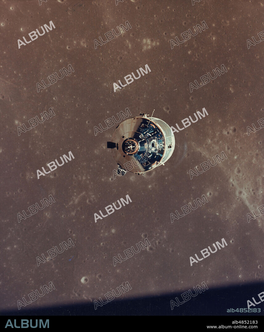 Apollo 11 Command and Service Modules Photographed from the Lunar Module in Orbit, 1969.