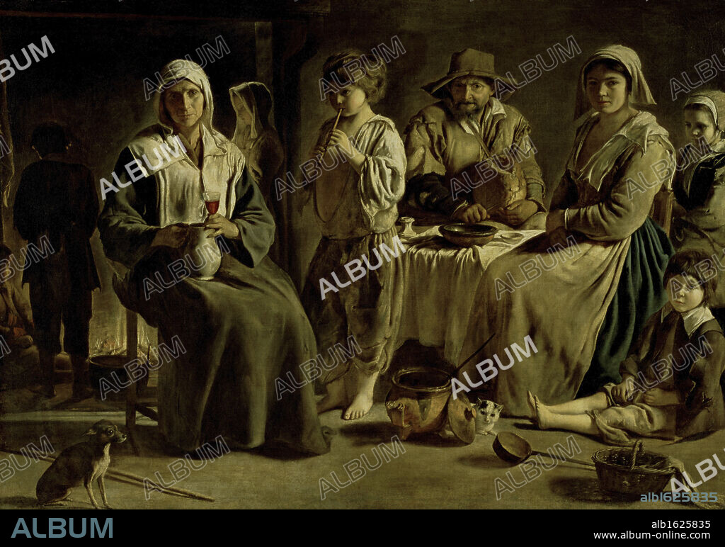 ANTOINE LE NAIN. Family of Peasants   (Famille de Paysans)   1642   Louis Le Nain (c. 1593-1648/French)   Musee du Louvre, Paris.