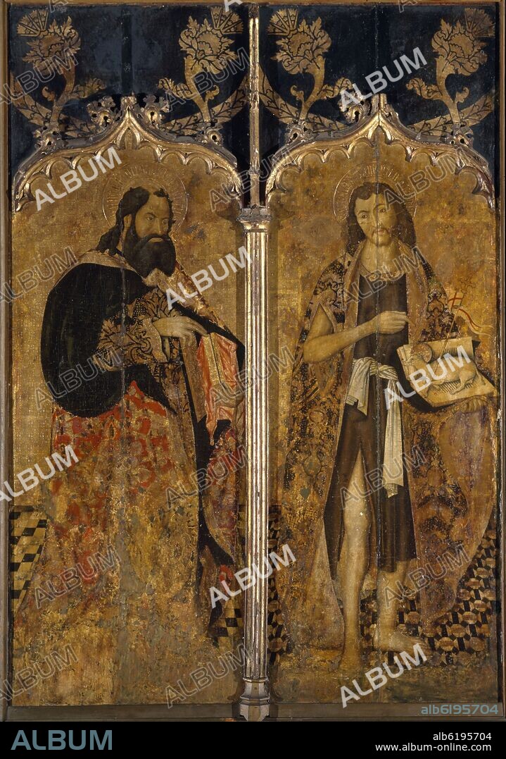 SAN ANDRES Y SAN JUAN BAUTISTA - SIGLO XVI - PROCEDENTE DEL RETABLO DE LA IGLESIA DE SAN BENITO DE CALATRAVA.