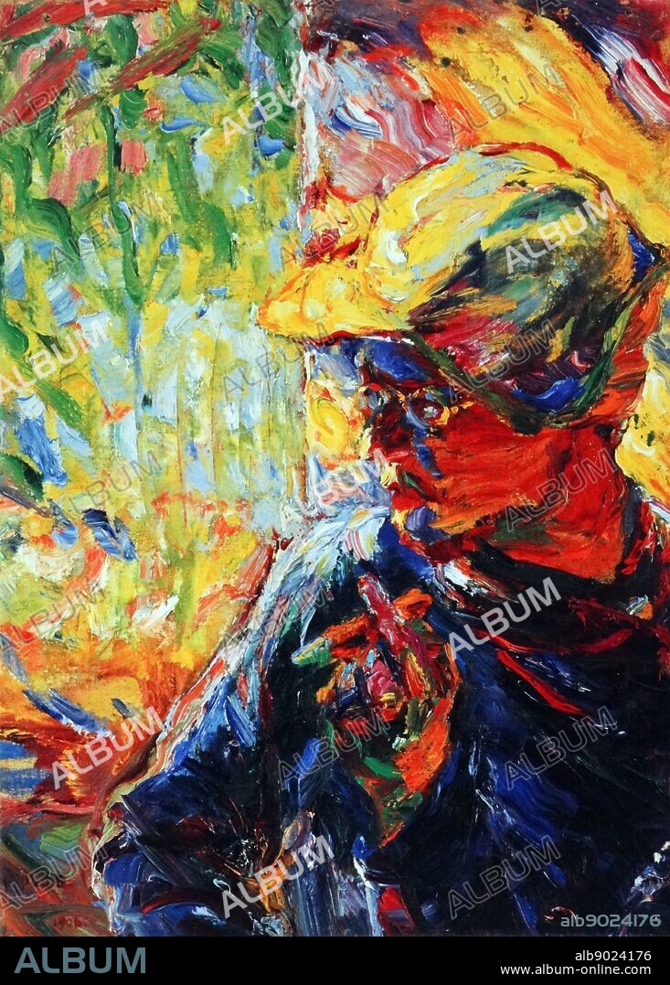 Oil on canvas painting by the German artist Emil Nolde (7th August 1867 -13th April 1956) work titled 'Painter schmidt-rottluff'. Completed in 1906.