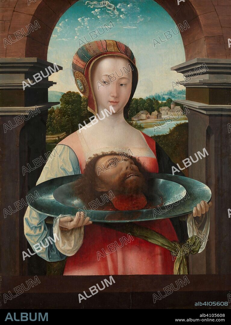 JACOB CORNELISZ VAN OOSTSANEN. Salome with the Head of John the Baptist. Salome and the Head of John the Baptist. Dating: 1524. Place: Amsterdam. Measurements: support: h 71.8 cm × w 53.6 cm; frame: h 83.8 cm × w 66.5 cm × t 5.5 cm.