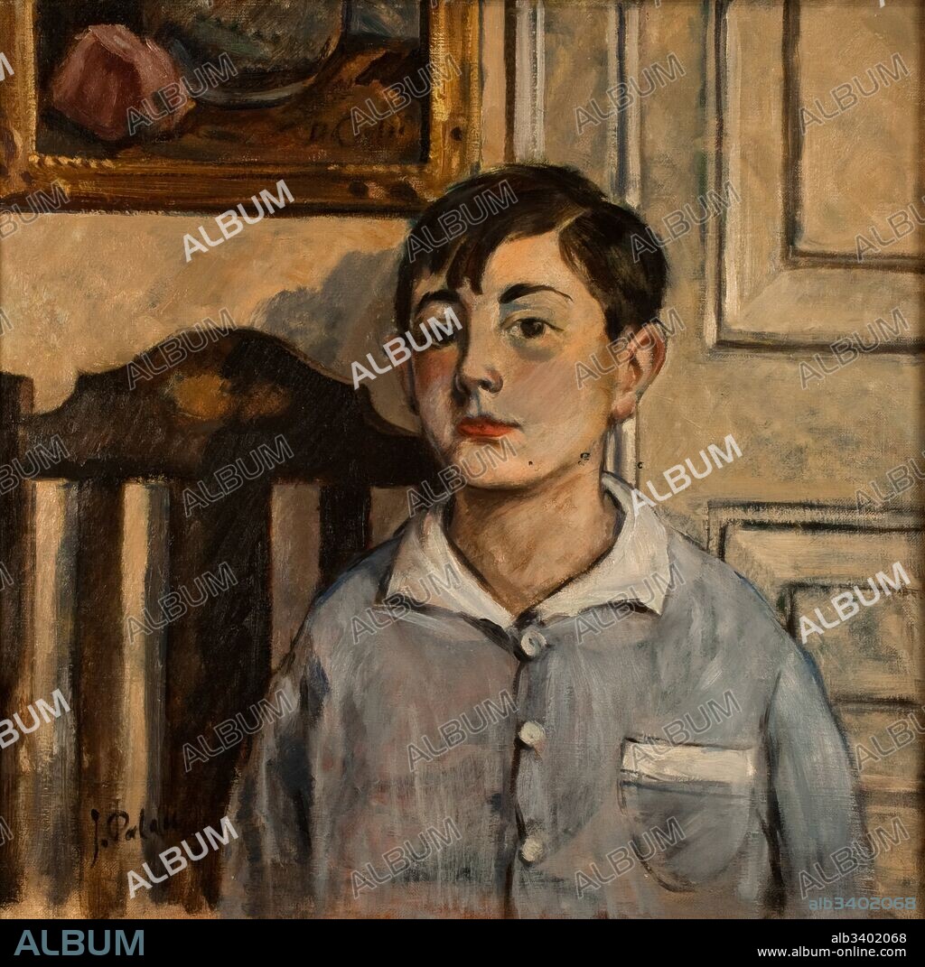 Josep Palau Oller / "Retrato de Josep Palau i Fabre a la edad de siete años", 1924, Pintura (óleo sobre tela), 60 x 60 cm.