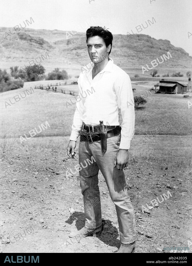 ELVIS PRESLEY dans FLAMING STAR, 1960, réalisé par DON SIEGEL. Copyright 20TH CENTURY FOX.