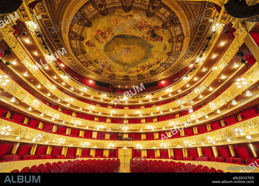 Sala Gran, Teatro Principal , 1857, Teatre Principal, Palma de Mallorca. Spain.