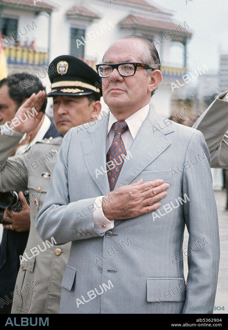 LOPEZ MICHELSEN , ALFONSO. POLITICO COLOMBIANO . BOGOTA 1917-2007. FOTO EN SU VISITA A ESPAÑA COMO PRESIDENTE DE COLOMBIA (1974-1978).