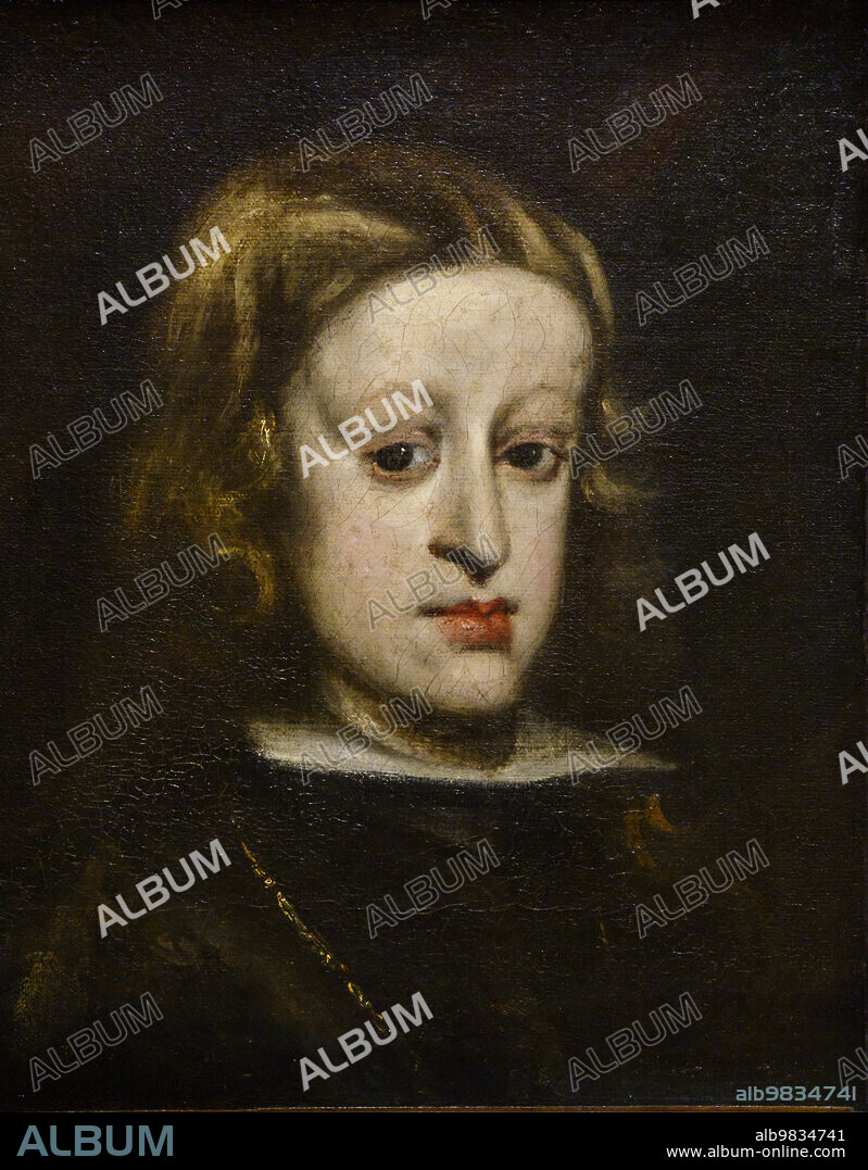 Carlos II of Spain, 1671, Juan Carreño de Miranda, Nins, portraits of children s. XVI-XIX, Sa Bassa Blanca Museum (msbb). Yannick Vu and Ben Jakober , Alcudia, Majorca, Spain.