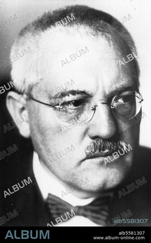Bosch, Carl Chemiker (Nobelpreis für Chemie 1931). Köln 27.8.1874 - Heidelberg 26.4.1940. Porträtaufnahme, um 1930.