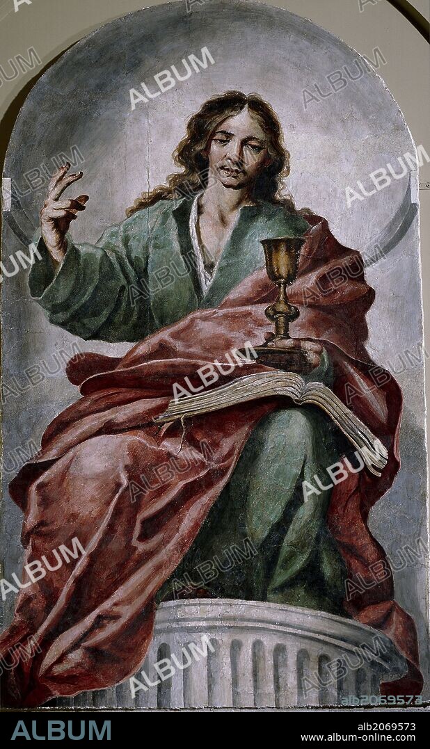 Antonio Mohedano (Attribution) / 'John the Evangelist', Spanish School, Fresco, 233 cm x 130 cm, P02911.