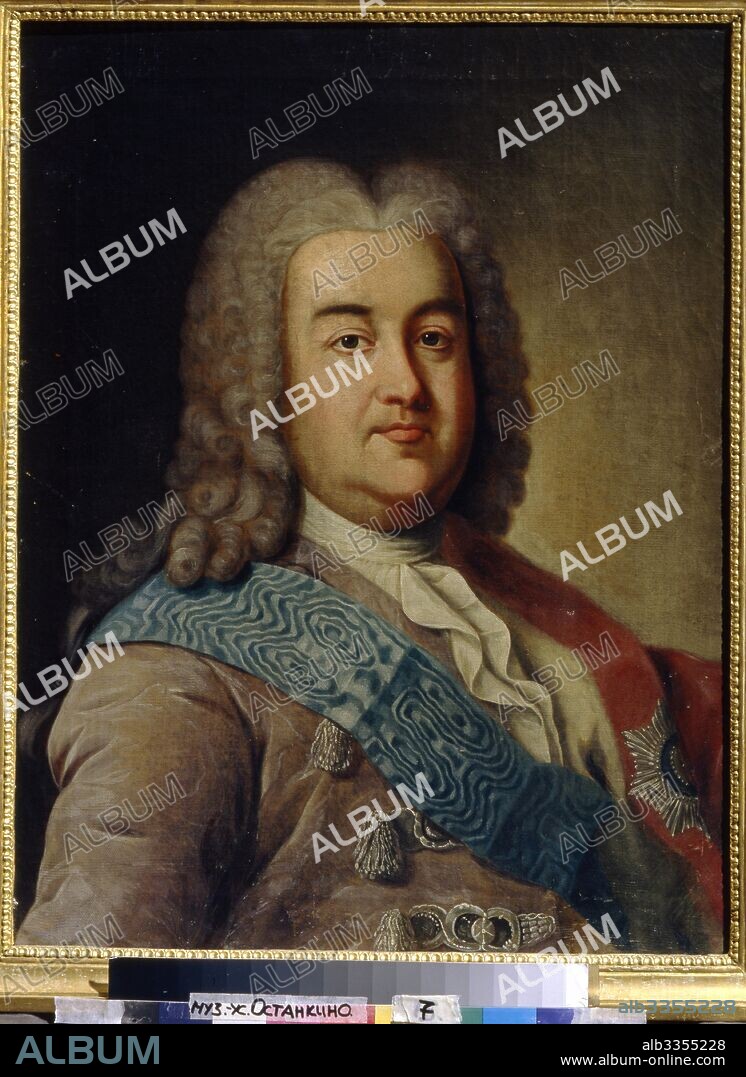 IVAN PETROVICH ARGUNOV. Portrait of Prince Alexey Mikhailovich Cherkassky.