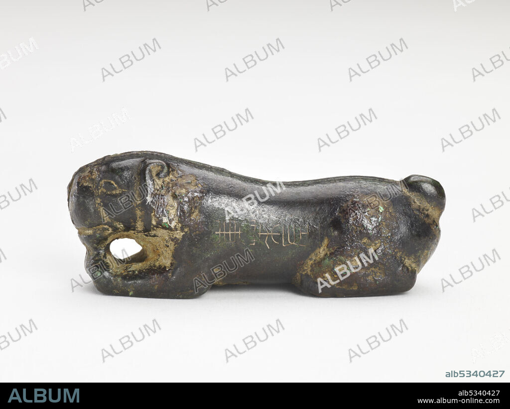 Tally in the form of a tiger, Han dynasty, 206 BCE-220 CE.