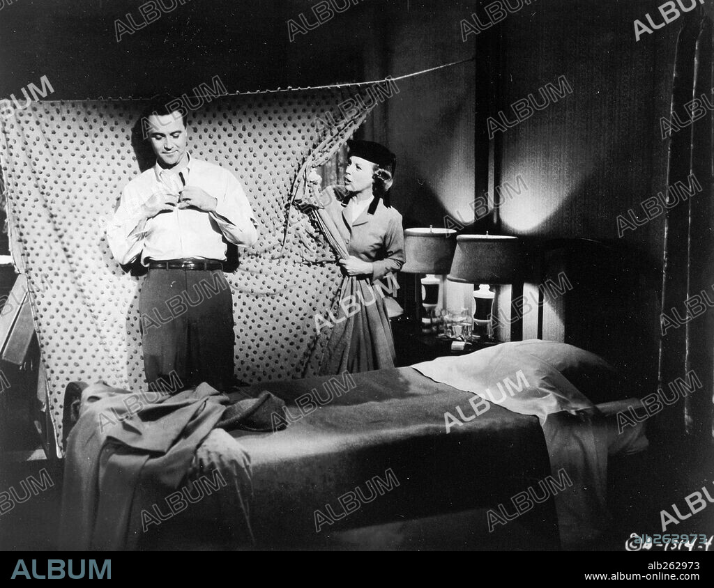 JACK LEMMON and JUNE ALLYSON in YOU CAN'T RUN AWAY FROM IT, 1956, directed by DICK POWELL. Copyright COLUMBIA PICTURES.