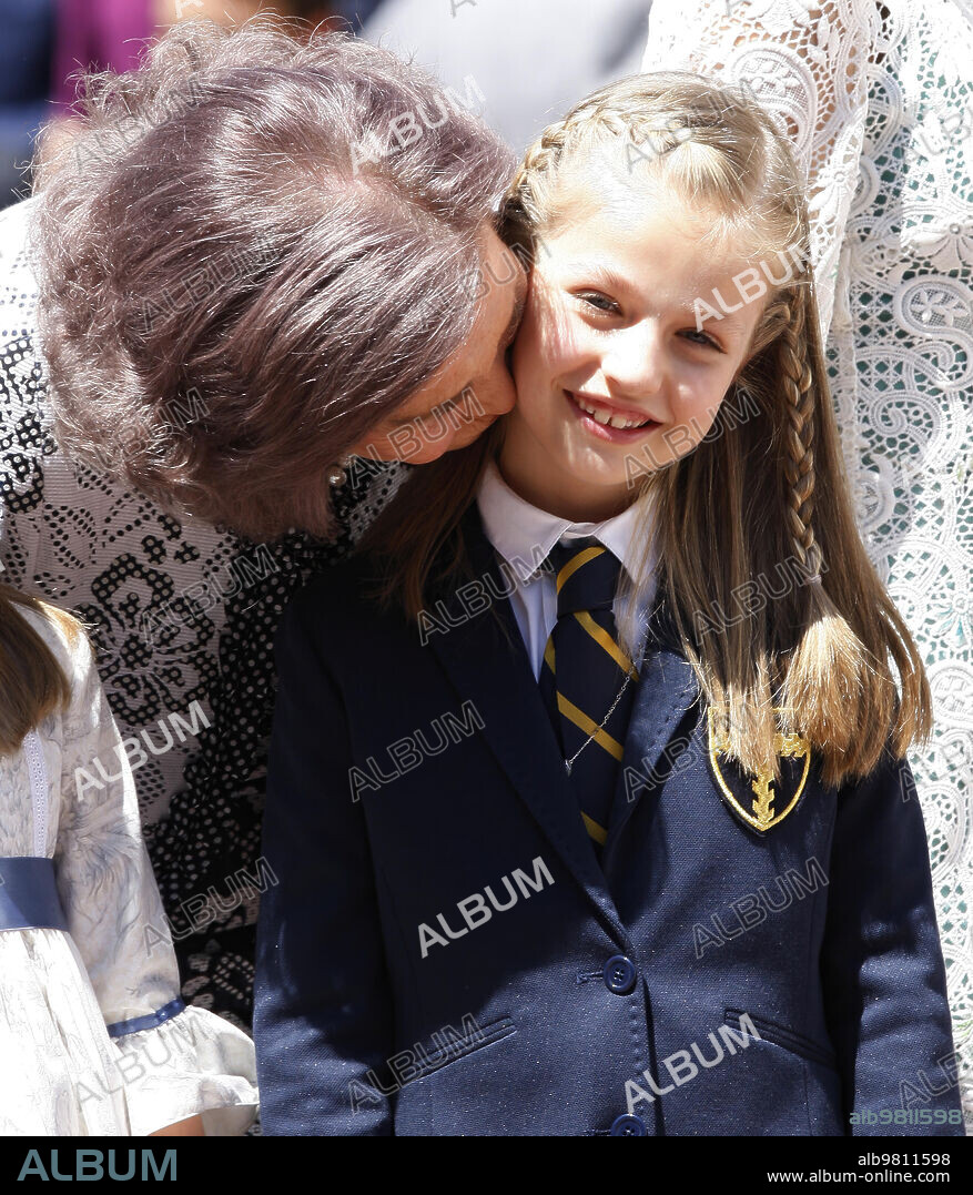 Madrid, 20/05/2015. Ss.Mm: los Reyes en la primera comunión de su Hija la Princesa Leonor. Foto: Ernesto agudo Archdc.