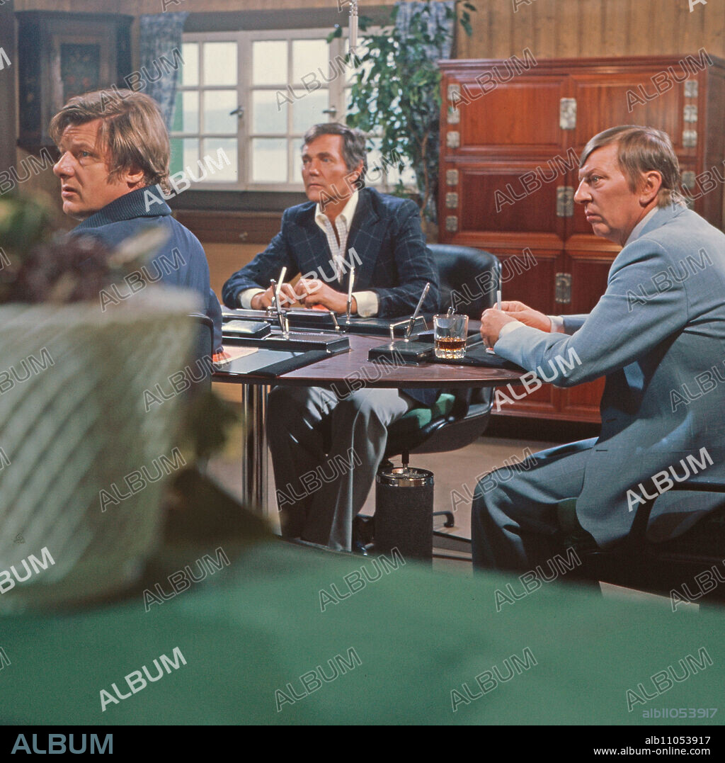 Four Against the Bank, TV film, Germany 1976, Director: Wolfgang Petersen, Actors: Herbert Boetticher, Harald Leipnitz, Guenther Neutze.