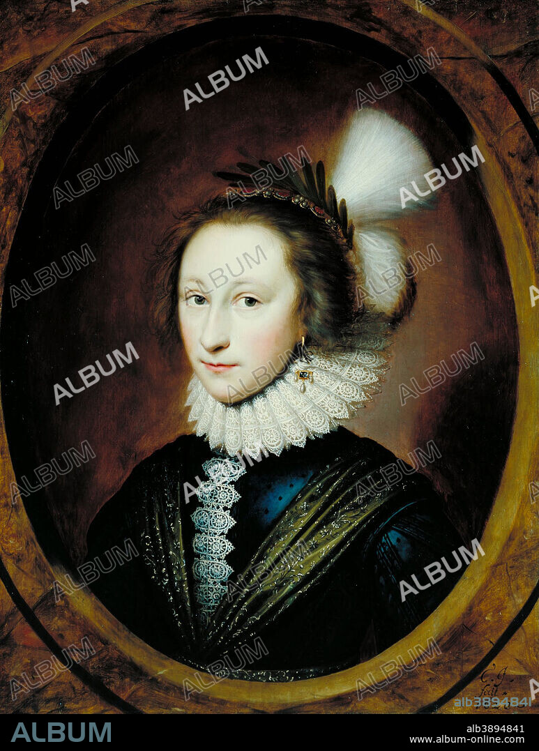 CORNELIS JANSSENS VAN CEULEN. Portrait of Susanna Temple, Later Lady Lister. Date/Period: 1620. Painting. Oil on panel. Height: 679 cm (22.2 ft); Width: 518 cm (16.9 ft).