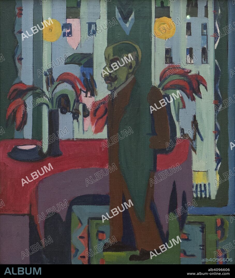 ERNST LUDWIG KIRCHNER. Max Liebermann in his studio.