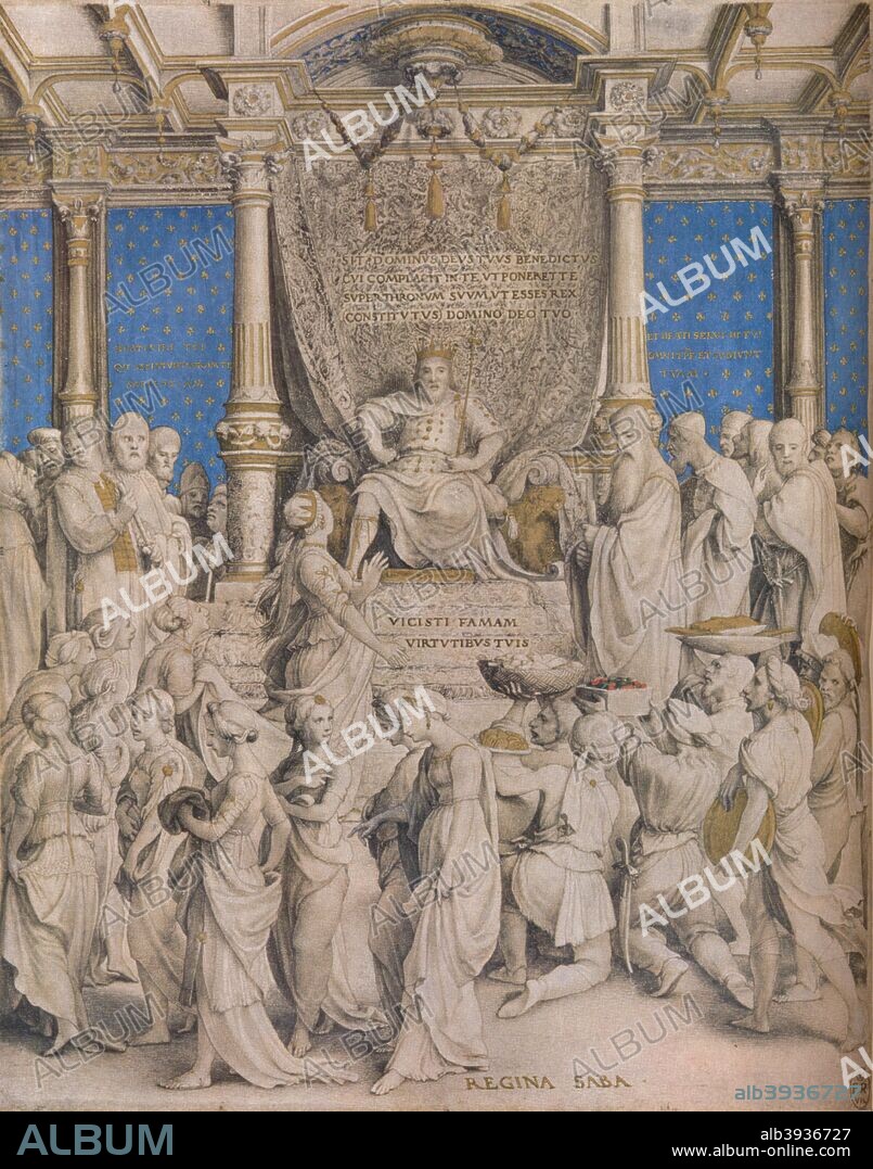 'Solomon and the Queen of Sheba',  c1534. Painting housed in the Royal Collection. From The Connoisseur Volume XCII, edited by F. Gordon Roe. [The Connoisseur Ltd, London, 1933].