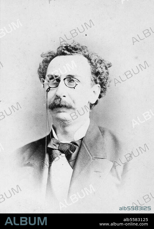 Lindau, Paul, Theaterleiter und Schriftsteller, Magdeburg 3.6.1839 - Berlin 31.1.1919. Porträtaufnahme, 1876 (Photographische Gesellschaft, Berlin).