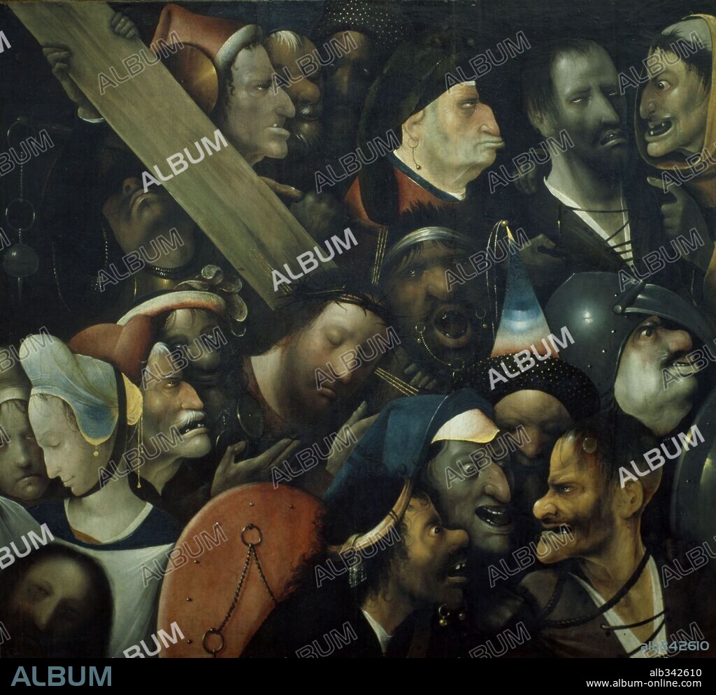 HIERONYMUS BOSCH. 'Cristo con la cruz a cuestas', hacia 1515, Óleo sobre tabla, 76,7 cm x 83,5 cm.