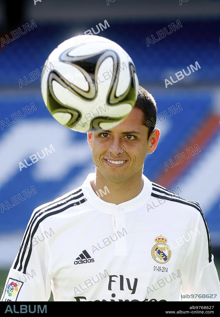 Madrid 1-09-2014 Presentation of the new Real Madrid player Javier Hernandez "Chicharito" .... Photo: Angel de Antonio ... ARCHDC.